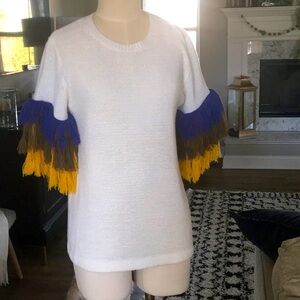 Anthropologie Fringe Sweater! Sz.L